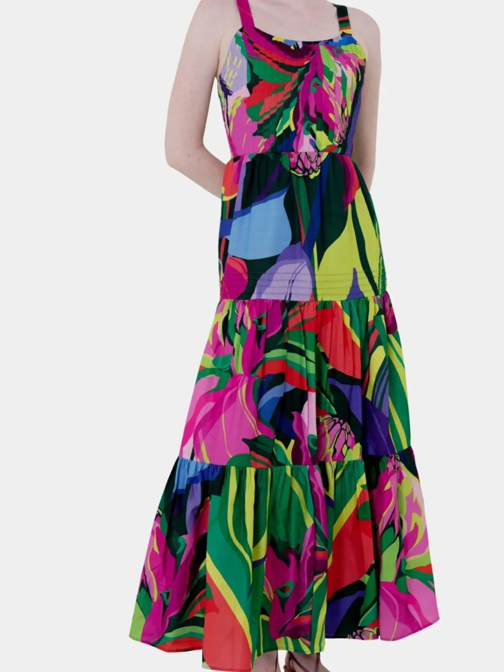 Ht 360 collective Nordstrom Vibrant Tropical Print Maxi Dress - Picture 1 of 7
